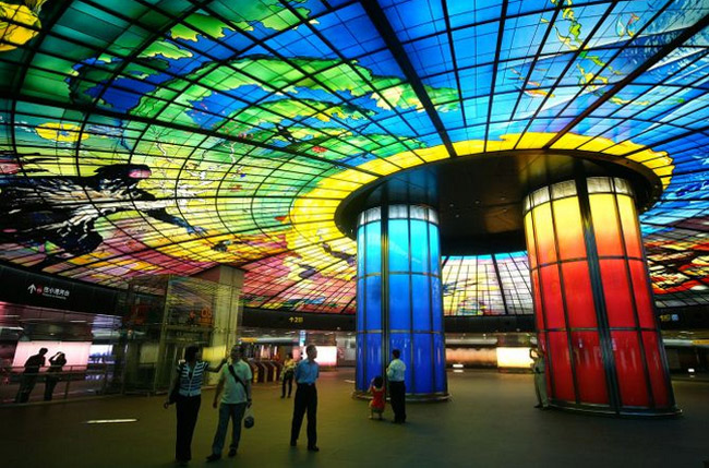  u bahn station kunst design art city underground architektur taiwan