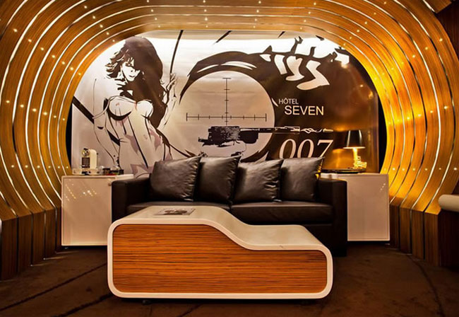 seven hotel paris bond suite design luxury interieur