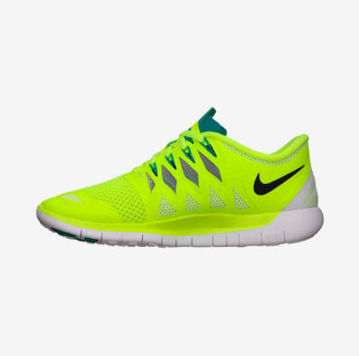 nike free 5.0 neon green