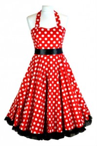 Rockabilly Kleider Petticoat rot