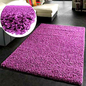 Hochflor Teppiche Shaggy lila, grün, pink