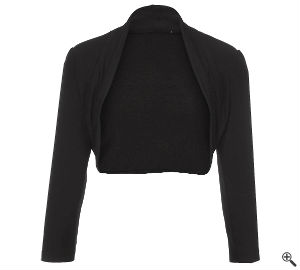 Bolero für Festliche Kleider in A Linien Form Schwarz Outfit