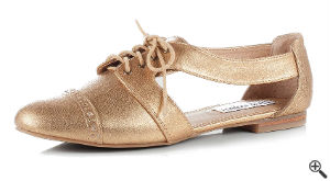 Goldener Schuh zum Schöne kurze Partykleider Rückenfrei Outfit