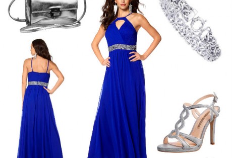 Schöne Abendkleider in blau, lang & günstig + Outfit Tipps