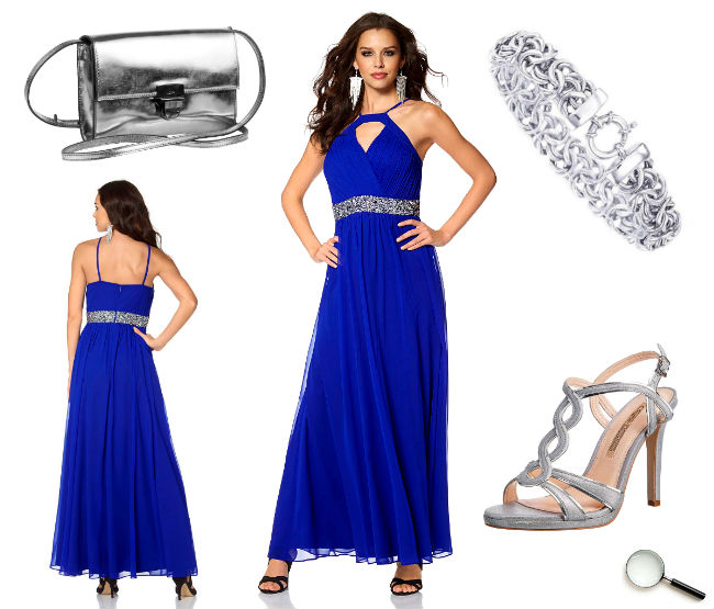 Schöne Abendkleider in blau, lang & günstig + Outfit Tipps