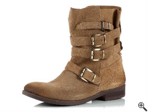 Stiefel zum Jeanskleid Reißverschluss Damen Outfit