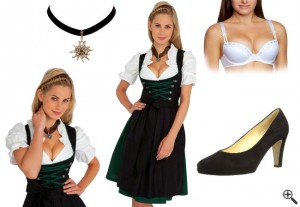 Outfit 2015 Festliche Dirndlkleider schwarz