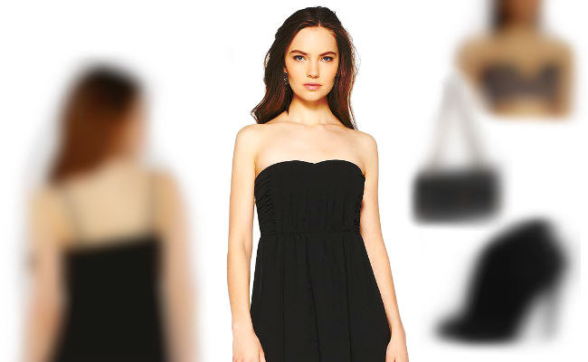 Warum Sonja diese 3 Sommer Outfit Tipps für ein schwarzes trägerloses Kleid vorne kurz hinten lang lieben wird