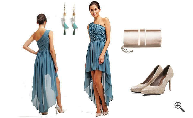 Schuhe blaues kleid Blaues Kleid