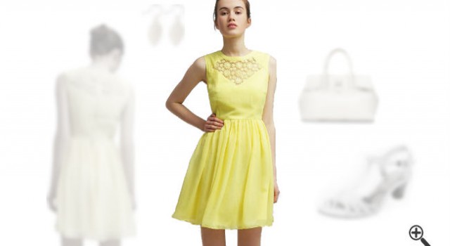 Gelbes Kleid in kurz kombinieren + 3 Gelbe Outfits für Helen