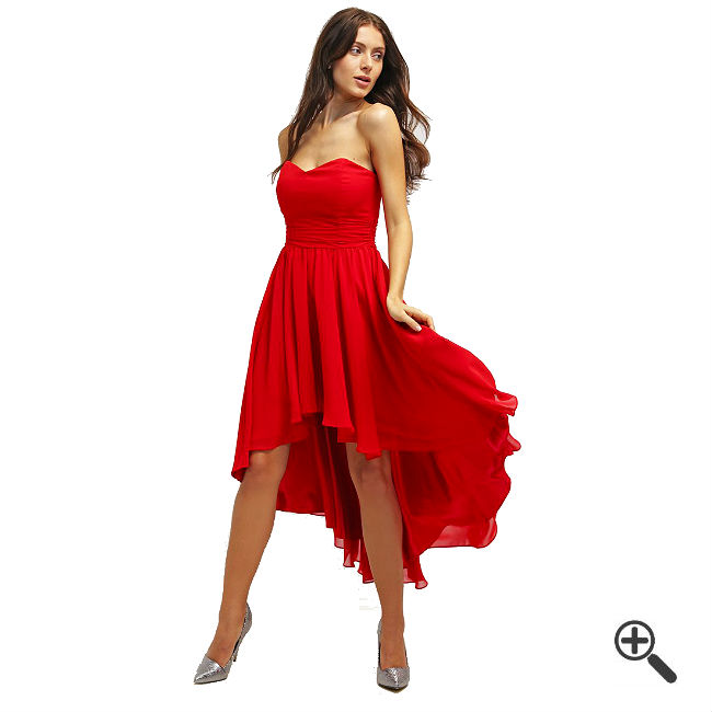 Rotes Cocktailkleid Kurz