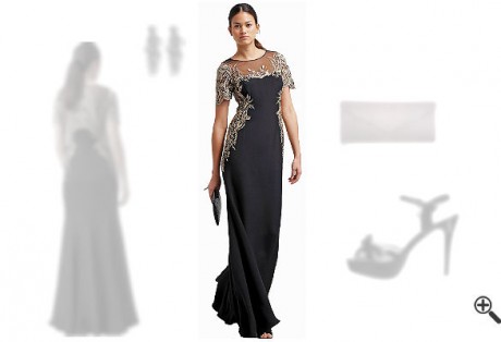 Schwarzes Abendkleid in Lang kombinieren + 3 Schwarze Outfits für Luisa