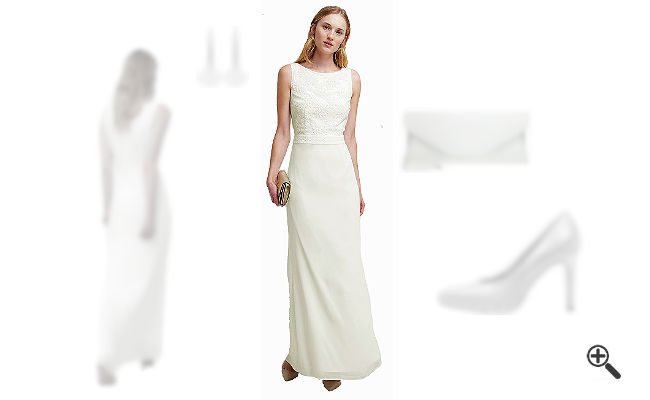 Weißes Abendkleid Lang kombinieren Weiße Outfits