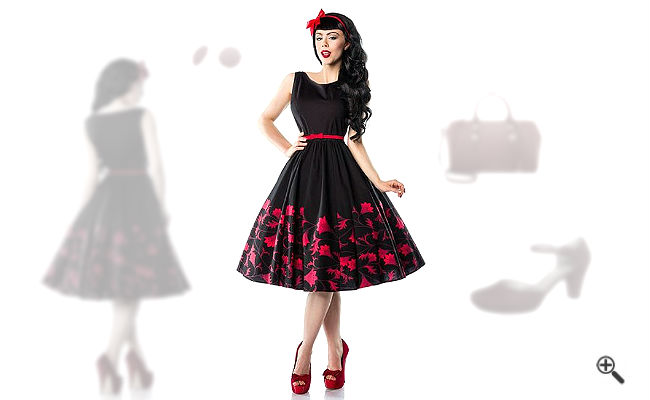 Petticoat Kleid 50er Rockabilly Outfit