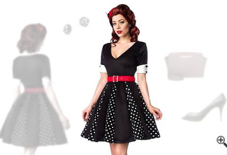 Rockabilly Kleid in Schwarz + 50er Outfits für Tanja