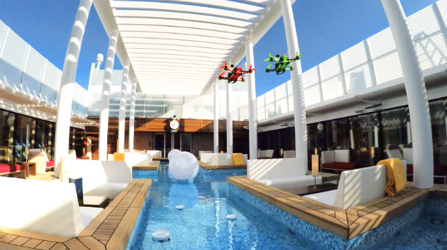 Ferngesteuerte Drohne mit live Kamera